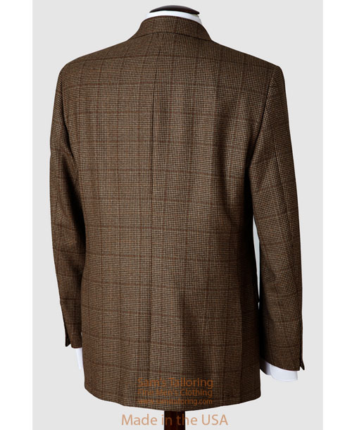 Hickey Freeman Tailored Mahogany Collection Brown Houndstooth Sportcoat 035502021A04 Suits and Sportcoats from Sams Tailoring Fine Mens Clothing