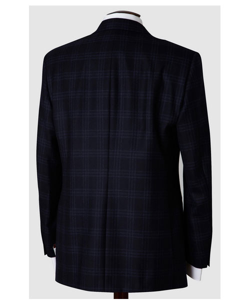 Hickey Freeman Tailored Clothing Mahogany Collection Navy Windowpane Sportcoat 035502003A04 - Suits from Sams Tailoring Fine Mens Clothing