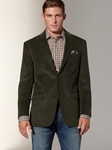 Hart Schaffner Marx Olive Corduroy Sportcoat 589304762 - Sportcoats | Sam's Tailoring Fine Men's Clothing