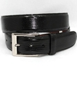 Black Genuine Lizard Belt 5150 - Torino Leather Exotic Belts | Sam's Tailoring Fine Men's Clothing