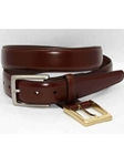 Torino Leather Honey Kipskin Belt with Double Buckle Option 55207 - Dressy Elegance Belts | Sam's Tailoring Fine Men's Clothing