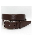 Torino Leather Italian Bulgaro Calfskin Belt - Brown 55771 - Dress Casual Belts | Sam's Tailoring Fine Men's Clothing