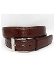 Torino Leather X-Long Genuine Lizard Belt - Cognac 5157X - Big and Tall Belt Collection | Sam's Tailoring Fine Men's Clothing