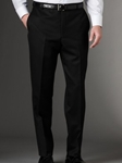 Mahogany Collection Black Flat Front Trouser B73021608003 - Spring 2015 Collection Trousers | Sam's Tailoring Fine Men's Clothing