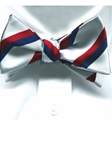 Robert Talbott White Handsewn Silk Patriotic Bow Tie 315482C-03 - Bow Ties & Sets | Sam's Tailoring Fine Men's Clothing