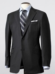 Hickey Freeman Tailored Clothing Modern Mahogany Collection Dark Grey Flannel Stripe Suit B17025306016 - Suits | Sam's Tailoring Fine Men's Clothing