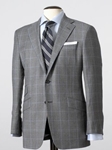 Hickey Freeman Tailored Clothing Mahogany Collection Charcoal Flannel Plaid Suit B17025303009 - Suits | Sam's Tailoring Fine Men's Clothing