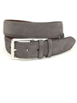 Torino Leather European Sueded Calfskin Belt - Slate 54018 - Cool Casual Belts | Sam's Tailoring Fine Men's Clothing