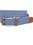 Torino Leather Italian Mini Woven Cotton Stretch - Royal Blue 65511 - Resort Casual Belts | Sam's Tailoring Fine Men's Clothing