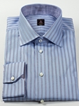 Robert Talbott Blue and Grey Stripe Estate Shirt F1715B3U - View All Shirts | Sam's Tailoring Fine Men's Clothing