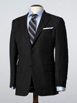 Hickey Freeman Tailored Clothing Mahogany Collection Black Herringbone Suit 021305508 - Spring 2015 Collection Suits | Sam's Tailoring Fine Men's Clothing