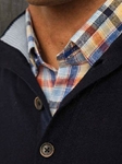 Blue Plaid Linen Sport Shirt - Robert Talbott |  SamsTailoring  |  Sam's Fine Men's Clothing