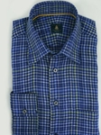 Robert Talbott Blue Trim Fit Linen Tencel Sport Shirt TUM13098-01 - View All Shirts Trim Sport Shirts | Sam's Tailoring Fine Men's Clothing