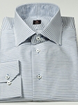 Robert Talbott Navy Blue Horizontal Stripe Estate Dress Shirt F1759B3V - Spring 2015 Collection Dress Shirts | Sam's Tailoring Fine Men's Clothing