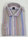 Robert Talbott Multi Stripe Estate Dress Shirt F9380B3U - Spring 2015 Collection Dress Shirts | Sam's Tailoring Fine Men's Clothing