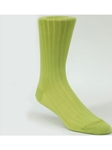 Green Rib Solid Ankle High Sock TA1100CG-01 - Robert Talbott Socks Footwear | Sam's Tailoring Fine Men's Clothing