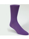 Purple H Rib Solid Ankle High Sock TA1100CP-01 - Robert Talbott Socks Footwear | Sam's Tailoring Fine Men's Clothing