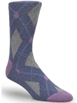 Blue Mini Argyle Ankle High Sock TA1103CD-01 - Robert Talbott Socks Footwear | Sam's Tailoring Fine Men's Clothing