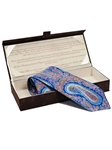 Robert Talbott Blue San Remo Woven Floral Design Seven Fold Tie 51293M0-01 - Seven Fold Ties | Sam's Tailoring Fine Men's Clothing