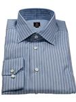 Robert Talbott Blue-Gray Vertical Stripe Multi-Purpose Dress Shirt F8666B3U - Spring 2015 Collection Dress Shirts | Sam's Tailoring Fine Men's Clothing