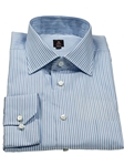 Robert Talbott Blue Yonder Bright Cerulean Vertical Stripe Estate Dress Shirt F9694B3U - Spring 2015 Collection Dress Shirts | Sam's Tailoring Fine Men's Clothing