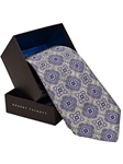 Robert Talbott Gray With Purple Circles And Squares Floral Print Best of Class Tie 56630E0-05 - Fall 2015 Collection Best Of Class Ties | Sam's Tailoring Fine Men's Clothing