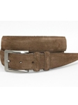 Torino Leather Italian Sueded Calfskin Belt - Whiskey 54457 - Resort Casual Belts | Sam's Tailoring Fine Men's Clothing