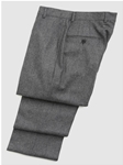 Hickey Freeman Tailored Clothing Grey Wool Flannel Trousers 035601503 - Spring 2015 Collection Trousers | Sam's Tailoring Fine Men's Clothing