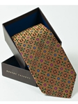 Robert Talbott Brown and Midnight Green Diamond and Floral Designs Best of Class Tie 56650E0-01 - Best Of Class Ties | Sam's Tailoring Fine Men's Clothing