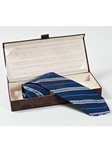Robert Talbott Dark Blue Stripes 7 Fold Tie Michigan 51789M0-06 - Seven Fold Ties | Sam's Tailoring Fine Men's Clothing