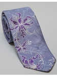 Robert Talbott Blue Gray with Purple Floral Design Estate Tie 42489I0-03 - Ties or Neckwear | Sam's Tailoring Fine Men's Clothing