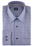 Robert Talbott Sky Medium Spread Collar Check Sport Shirt LUM33045-01 - Spring 2015 Collection Sport Shirts | Sam's Tailoring Fine Men's Clothing
