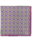 Robert Talbott Lilac Silk Floral Emblems Pocket Square 30280-05 - Spring 2015 Collection Pocket Squares | Sam's Tailoring Fine Men's Clothing