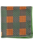 Robert Talbott Orange Silk Printed Patchwork 16½-Inch Pocket Square 30275-05 - Spring 2015 Collection Pocket Squares | Sam's Tailoring Fine Men's Clothing