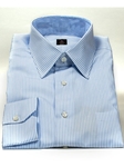 Robert Talbott Sky Blue Striped Medium Spread Collar Estate Dress Shirt F8059A3U-SAM6685 - Spring 2015 Collection Dress Shirts | Sam's Tailoring Fine Men's Clothing