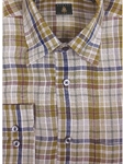 Robert Talbott Grey Windowpane Check Medium Spread Collar Sport Shirt LUM13042-01 - In Stock Sport Shirts | Sam's Tailoring Fine Men's Clothing