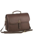 Aston Leather Brown Briefcase with Laptop Computer Case 237-BC - Spring 2016 Collection Business and Travel Essentials | Sam's Tailoring Fine Men's Clothing