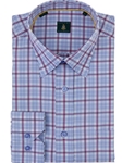 Robert Talbott Cranberry Medium Spread Collar Torres Check Sport Shirt LUM24004-05 - Spring 2015 Collection Sport Shirts | Sam's Tailoring Fine Men's Clothing