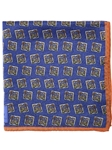 Robert Talbott Blue Estate Hand Rolled Pocket Square 40189-03 - Spring 2015 Collection Pocket Squares | Sam's Tailoring Fine Men's Clothing