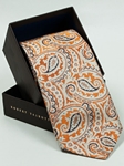 Robert Talbott Orange Paisley Design Best Of Class Tie SAMSUITGALLERY-43 - Fall 2014 Collection Best Of Class Ties | Sam's Tailoring Fine Men's Clothing