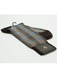 Dark Brown Glen Plaid Design Wool Sock SAMSUITGALLERY-67 - Robert Talbott Socks Footwear | Sam's Tailoring Fine Men's Clothing