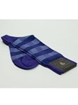 Slate Blue Glen Plaid Design Wool Sock SAMSUITGALLERY-69 - Robert Talbott Socks Footwear | Sam's Tailoring Fine Men's Clothing