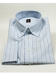 Robert Talbott Light Blue Stripes Medium Spread Collar Estate Dress Shirt SAMSUITGALLERY-31 - Fall 2014 Collection Dress Shirts | Sam's Tailoring Fine Men's Clothing