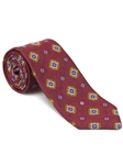 Robert Talbott Firebrick with White Royal Emblems Sudbury Jacquard Best Of Class Tie 57129E0-04 - Fall 2014 Collection Best Of Class Ties | Sam's Tailoring Fine Men's Clothing