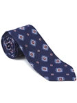Robert Talbott Navy with White Royal Emblems Sudbury Jacquard Best Of Class Tie 57129E0-06 - Fall 2014 Collection Best Of Class Ties | Sam's Tailoring Fine Men's Clothing