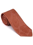 Robert Talbott Brown Orange with Paisley Design Time Square Best Of Class Extra Long Tie 56421E1-01 - Fall 2014 Collection Best Of Class Ties | Sam's Tailoring Fine Men's Clothing