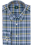 Robert Talbott Marine Anderson Windowpane Check Medium Spread Under Collar Button Sport Shirt LUM34015-05 - Fall 2014 Collection Sport Shirts | Sam's Tailoring Fine Men's Clothing