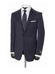 Hickey Freeman Navy Minicheck Traveler Suit 45300503B003 - Fall 2014 Collection Suits | Sam's Tailoring Fine Men's Clothing