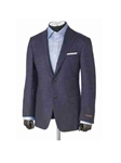 Hickey Freeman Wool Cashmere Blend Navy Minicheck Sport Coat 45501701B004 - Fall 2014 Collection Sport Coats and Blazers | Sam's Tailoring Fine Men's Clothing