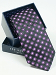 Ted Baker Black with Purple Orbs Silk Tie SAMSTAILOR-5292 - Fall 2014 Collection Ties | Sam's Tailoring Fine Men's Clothing